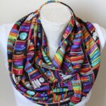 Book Lover Infinity Scarf – Colorful Book Print Gift for Readers
