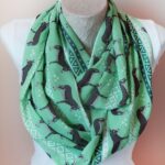 Donkey Scarf – Mint Green Animal Infinity Scarf for Women