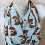 Beagle Scarf with Dog Faces – Cute Infinity Scarf for Dog Moms