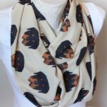 Rottweiler Scarf – Dog Infinity Scarf for Pet Lovers