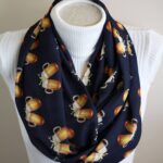 Beer Scarf for women with beer mugs print – fun beer lover gift