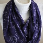 Mathematics Scarf with Geometry and Equations – Teacher Gift