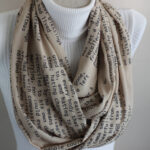 Jane Austen Quote Emma Book Infinity Scarf for Teachers and Book Lovers
