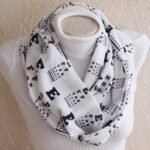 Eye Doctor Infinity Scarf with Snellen Chart Print for Optometrists
