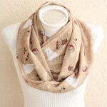 Polar Bear Scarf – Cute Winter Infinity Scarf with Arctic Animal Print