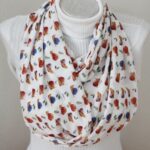 Snail Scarf – Infinity Scarf with Colorful Snail Print for Nature Lovers