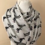 Border Collie Scarf – Infinity Scarf for Dog Moms with Cute Dog Print