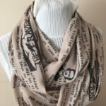 The Raven Scarf – Edgar Allan Poe Poem Infinity Scarf for Book Lovers