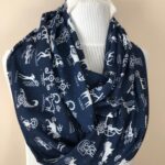 Zodiac Infinity Scarf with Horoscope Symbols