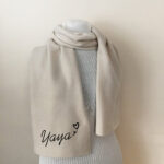 Cozy Personalized Yaya Scarf for Grandma Gift