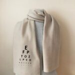 Eye Chart Scarf – fleece scarf with printed ophthalmology Snellen chart