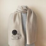 custom knitter scarf with personalized yarn design