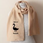 Silly Goose Scarf – funny fleece scarf with playful goose design