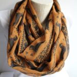 Dachshund Infinity Scarf – Tribal Style Sausage Dog Gift for Dog Moms