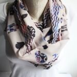 Star Wars Scarf with BB-8, R2-D2, and Darth Vader Print