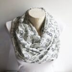 Science Scarf – Infinity Scarf with DNA, Molecules & Chemistry Icons