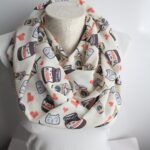 Nutella Scarf with Cute Chocolate Jar Print